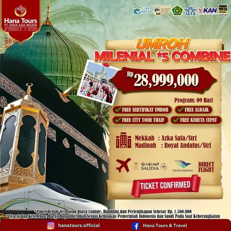 umroh reguler combine bintang 5